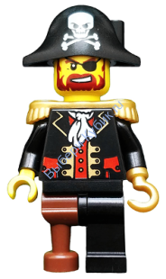 Минифигурка Лего  - Captain Brickbeard PI081