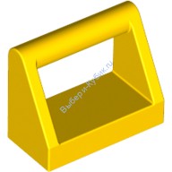 Деталь Лего Плитка Модифицированная 1 х 2 С Ручкой Цвет Желтый