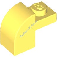 Деталь Лего Кубик Модифицированный 1 х 2 х 1 1/3 С Закругленным Верхом Цвет Ярко-Светло-Желтый