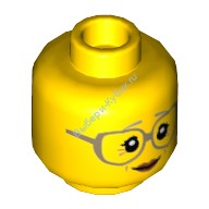 Деталь Лего Голова Минифигурки Женская Цвет Желтый