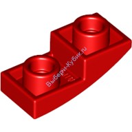 Деталь Лего Скос Изогнутый 2 х 1 Перевернутый Цвет Красный