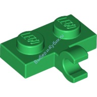 Деталь Лего Пластина 1 х 2 С Горизонтальной Защелкой На Стороне Цвет Зеленый