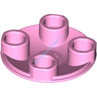 Деталь Лего Пластина Круглая 2 х 2 С Округлым Дном Цвет Ярко-Розовый