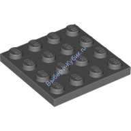 Деталь Лего Пластина 4 х 4 Цвет Темно-Серый