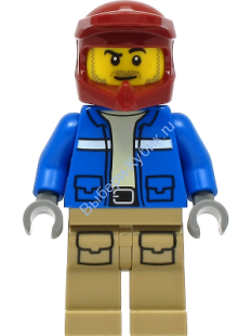 Минифигурка Лего Исследователь Спасатель Дикой Природы