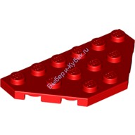 Деталь Лего Пластина Клин 3 х 6 Обрезанные Углы Цвет Красный