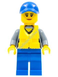 Минифигурка Лего Сити - Береговая охрана - Женщина