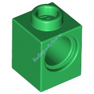 Деталь Лего Техник Кубик 1 х 1 С Отверстием Цвет Зеленый