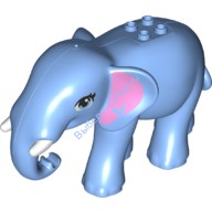 Деталь Лего Слон Взрослый Цвет Голубой