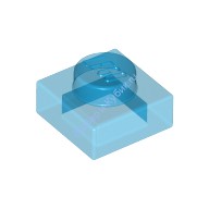 Деталь Лего Пластина 1 х 1 Цвет Прозрачно-Синий