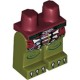 Деталь Лего Ноги С Рисунком Цвет Темно-Красный