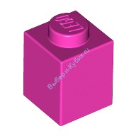 Деталь Лего Кубик 1 х 1 Цвет Темно-Розовый