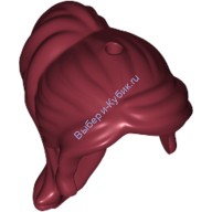 Деталь Лего Парик Цвет Темно-Красный