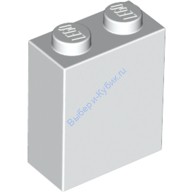 Деталь Лего Кубик 1 х 2 х 2 Под Штырек Цвет Белый