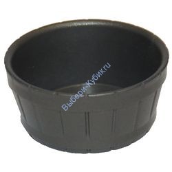 Деталь Лего Половина Бочки С Отверстием Под Ось Цвет Перламутрово-Темно-Серый