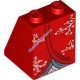 Деталь Лего Скос 65 2 х 2 х 2 С Рисунком Цвет Красный