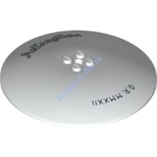 Деталь Лего Тарелка 10 х 10 Перевернутая С Рисунком Цвет Белый