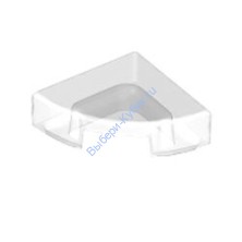 Деталь Лего Плитка Круглая 1 х 1 Четверть Цвет Прозрачный