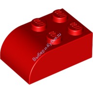 Деталь Лего Кубик Модифицированный 2 х 3 С Закругленным Верхом Цвет Красный