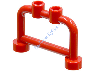 Деталь Лего Стержень (Решетка) 1 х 4 х 2 С Штырьками Цвет Красный