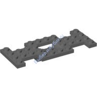 Деталь Лего База Т/С 4 х 10 х 2/3 С 2 х 2 Выдавленным Центром 4 х 2 С Гладким Низом Цвет Темно-Серый