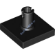 Деталь Лего Плитка Модифицированная 2 х 2 С Пином Цвет Черный