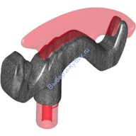 Деталь Лего Топорище С Рисунком Цвет Перламутрово-Темно-Серый