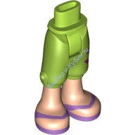 Деталь Лего Мини Долл Ноги С Рисунком Цвет Лайм