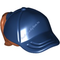 Деталь Лего Комбо Волосы Хвост С Бейсболкой Цвет Темно-Оранжевый