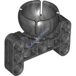 Деталь Лего Техник Шарнир Рулевого Управления С Н-образным Перпендикулярным Толстым Подъемным Рычагом Цвет Перламутрово-Темно-Серый