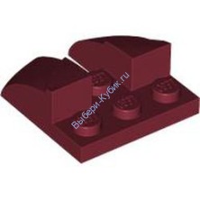 Деталь Лего Клин 3 х 3 Изогнутый С Вырезом Цвет Темно-Красный
