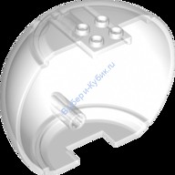 Деталь Лего Цилиндр Полусфера 9 х 4 х 7 С 4 Studs On Top Цвет Прозрачный