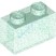 Деталь Лего Кубик 1 х 2 Без Нижних Креплений Цвет Прозрачно-Голубой-Сатин