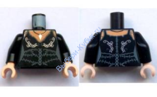 Деталь Лего Торс Цвет  Черный