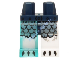 Деталь Лего Ноги С Рисунком Цвет Темно-Синий