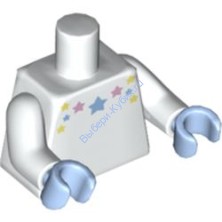 Деталь Лего Торс С Рисунком Цвет Белый