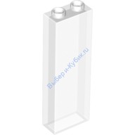 Деталь Лего Кубик 1 х 2 х 5 Без Боковых Усилителей Цвет Прозрачный