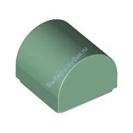 Деталь Лего Кубик Модифицированный 1 х 1 х 2/3 Без Штырьков С Закругленным Верхом Цвет Песочно-Зеленый