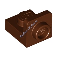 Деталь Лего Кронштейн 1 х 1 - 1 х 1 Перевернутый Цвет Коричневый