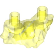 Деталь Лего Надставка На Плечи С Двумя Штырьками Для Головы Цвет Прозрачно-Неоново-Зеленый