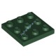 Деталь Лего Пластина 3 х 3 Цвет Темно-Зеленый