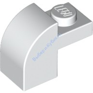 Деталь Лего Кубик Модифицированный 1 х 2 х 1 1/3 С Закругленным Верхом Цвет Белый