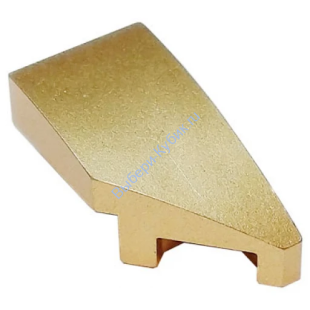 Деталь Лего Клин 2 x 1 x 2/3 С Обрезанным Креплением Правый Цвет Металлический Золотой