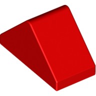 Деталь Лего Скос 45 2 х 1 Двойной - - С Внутренним Креплением Цвет Красный