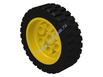 Деталь Лего  Колесо в сборе 30mm D. x 13mm Цвет Желтый