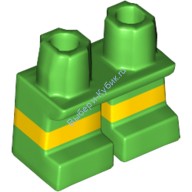 Деталь Лего Ноги Короткие С Рисунком Цвет Ярко-Зеленый
