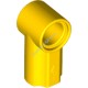 Деталь Лего Техник Коннектор Угловой #1 Цвет Желтый