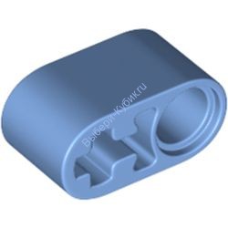 Деталь Лего Техник Бим 1 х 2 Толстый С Отверстиями Для Пина И Оси Цвет Голубой