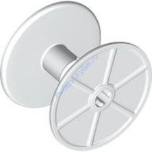 Деталь Лего Катушка 4 x 4 x 3 Цвет Белый