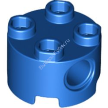 Деталь Лего Кубик Круглый 2 х 2 С Пин Отверстиями Цвет Синий